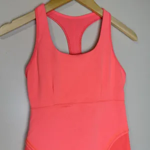 Lululemon Tank Top Women Orange Coral Racerback Athletic Workout Yoga Size 6 thumbnail 5