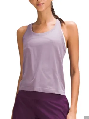 Lululemon Swiftly Tank Top Size 12 Purple Waist Length thumbnail 1