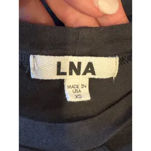 LNA Shirt Women XS Gray Cotton Cut Out Neckline Lightweight Tee Punk‎ Athleisure thumbnail 5