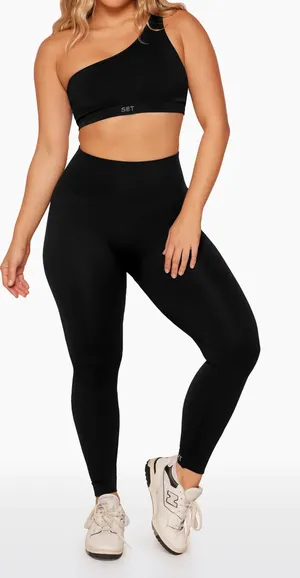Set Active Onyx Leggings & Matching One Shoulder Bra thumbnail 1