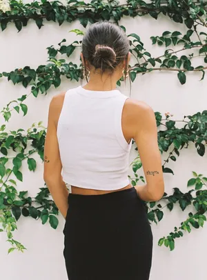 Princess Polly Organic Classic White Tank thumbnail 2