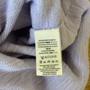 We The Free Free People Lavender Slub Knit Dolman Sleeve Boat Neck Top Medium thumbnail 6