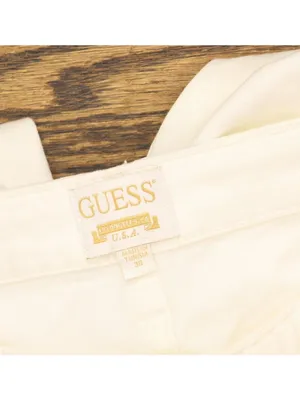 NWT Guess Eco Amanda Extra Flare Seamed Jeans W5GA1QD5N71 Calipso White 30x31 thumbnail 9