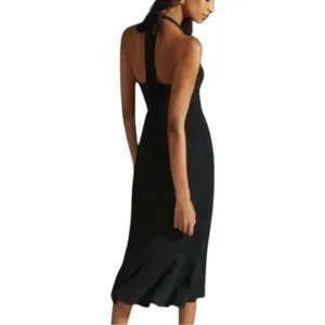NWT Hutch Anthropologie Halter Lace Corset Underwire Fit & Flare Midi Dress‎ M thumbnail 3