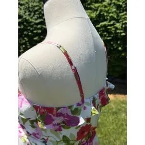 NEW Abercrombie Strawberry Floral‎ Ruffle Wrap Midi Autumn Wedding Guest Dress thumbnail 7