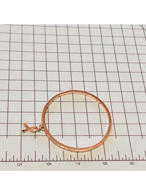 Metal Bangle Charm Bracelet Gold Breast Cancer Awareness thumbnail 2