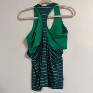 Nike Green Striped Women's Tank Top thumbnail 4