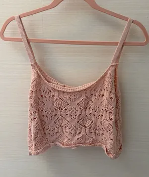 knit crop top Pink Size M thumbnail 1