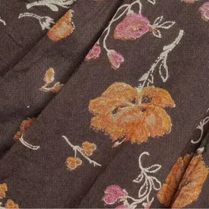 Free People Lysette Maxi Dress Floral Brown Small Bohemian Gypsy Hippie Bells thumbnail 15