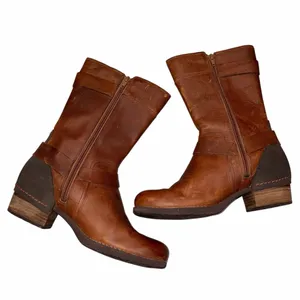 Merrell Oak Brown Leather Shiloh Peak Harness Boots size 8.5 thumbnail 6