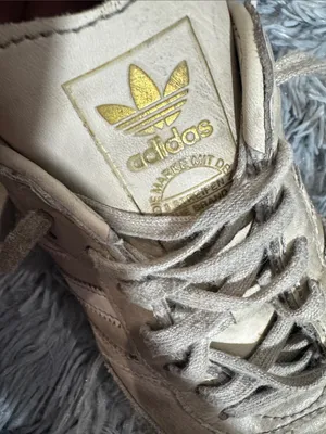 adidas Samba Suede Sneakers in Beige with Gum Sole thumbnail 5