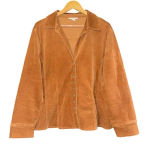 Vintage‎ Dressbarn Corduroy Blazer Button Up Women's 14/16 Academia Equestrian thumbnail 1