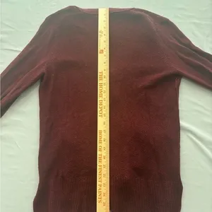 Madewell Women Burgundy Red‎ V-Neck Button Front Cardigan Sweater Size S thumbnail 5