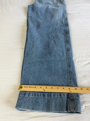 H&M Wide-Leg High-Rise Jeans in‎ Blue Wash thumbnail 6