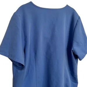Figs Casma Three Pocket Scrub Top in Color Ceil Blue Monogram M Medical XL thumbnail 7