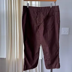 Y2K Vintage Daisy Fuentes Sz 6 Cotton Capris Brown Boho Gorpcore Cargo Indie thumbnail 2