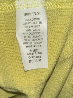 M BUCKETLIST Lime Green Button Down Shirt with Pockets Size M thumbnail 5