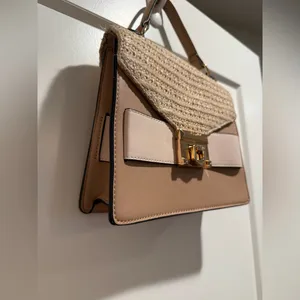 Aldo Tan and Cream‎ Satchel with Textured Design thumbnail 4