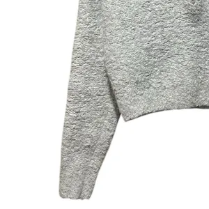 Aritzia Wilfred‎ Gwyneth Alpaca Wool Crop Quarter Zip Sweater O Ring Size XXS thumbnail 9