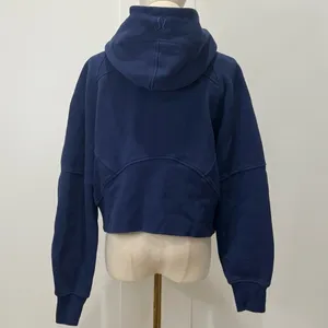 Lululemon Scuba Oversized Half-Zip Hoodie XS Small Night Sea Blue Lounge Cozy thumbnail 6