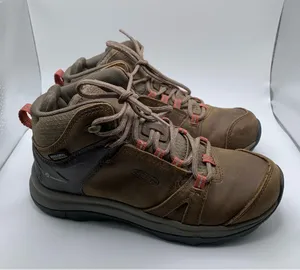 Keen Women's Terradora II Mid Waterproof size6.5 boots leather brown hiking 1695 thumbnail 1