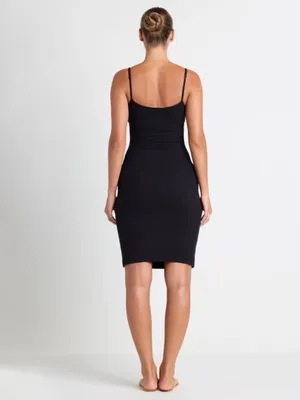 Skims Womens Soft Lounge Midi Dress Grey Soaghetti Strap Lounge Bodycon Comfy thumbnail 5