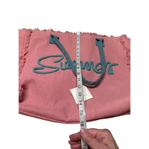 Summer Rope Canvas Tote Beach Bag XL Pink NWT thumbnail 8