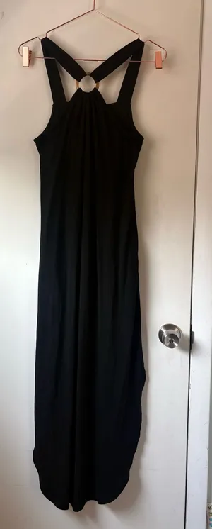 Anrabess Amazon Black Maxi Dress thumbnail 1