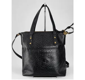 The Sak black leather embossed crossbody tote thumbnail 9