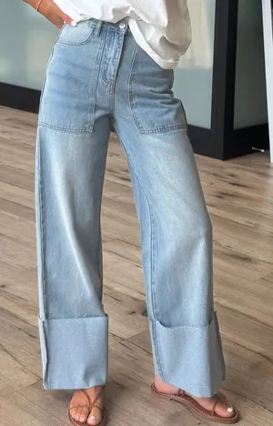TALULAH Light Blue Denim Jeans -NEVER BEEN WORN thumbnail 1