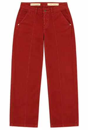 Pilcro Letterpress STET Corduroy Pants 27 Rust Red Straight Leg Anthropologie thumbnail 1