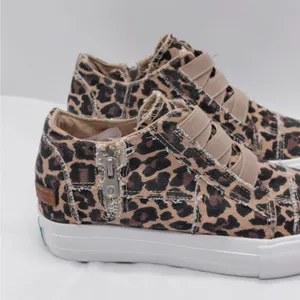 Jenn Ardor Womens Platform Sneakers Size 6 Leopard Print Distressed Y2K Street thumbnail 3