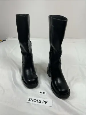 Dream Paris Womans Excellent Pull On Knee High Riding Boots Size 7.5 Black thumbnail 2