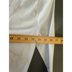 No Boundaries Womens White Long Sleeve Henley V-Neck Button Top‎ Size S 4-6 thumbnail 6