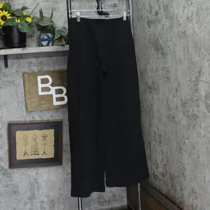 NWT Future Collective Womens High Rise Wide Leg Knit Pants 91914009 Black XS thumbnail 5