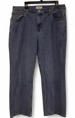 Abercrombie Fitch Women's 34" 18 Jeans 90s Straight Ultra High Rise Embroidered thumbnail 1