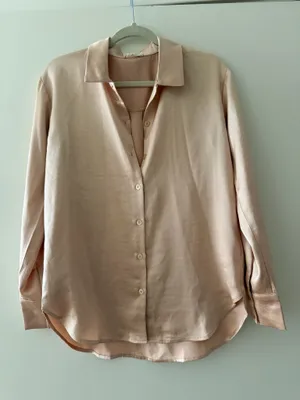 Boutique Button-Up Silk Top thumbnail 1