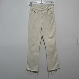 Mother The Hustler Ankle Fray Jeans‎ in Gettin' In Ivory Size 24 thumbnail 2