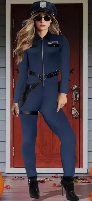 Women's Navy Blue Costume‎ Jumpsuit thumbnail 1