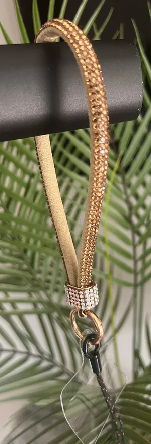 Rhinestone Keychain Gold thumbnail 1