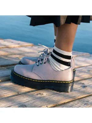 DR. MARTENS 31167 PLATFORM OXFORDS SHOES PINKY BEIGE BLUSH WOMENS Sz 39 US 8 thumbnail 2