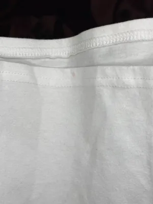 Red and White Chicago Collared Crop Top Size M thumbnail 3