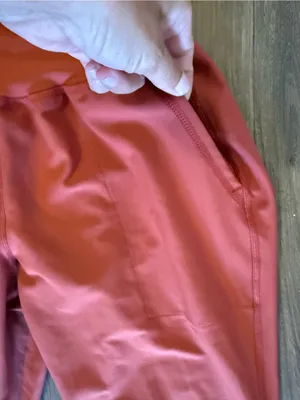 Old Navy Coral-Red Jogger Leggings Pants thumbnail 3