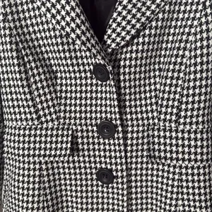 Isabella Black and White Houndstooth Blazer lightweight size 8 thumbnail 3