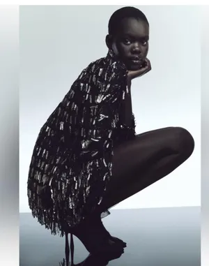 Zara Sequin Fringe Disco Party Mini Dress thumbnail 6