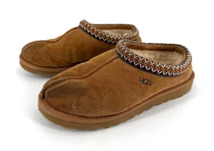 UGG Tasman Slipper Women Size 8 Chestnut Suede‎ Shearling Boho Cozy Casual thumbnail 1