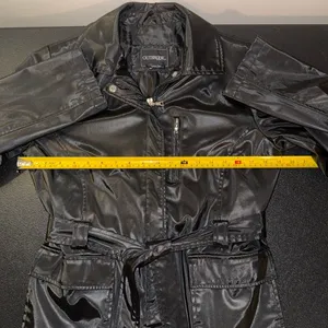 Outbrook Black Belted Lightweight Weather-Resistant Utility Jacket-S‎ thumbnail 5