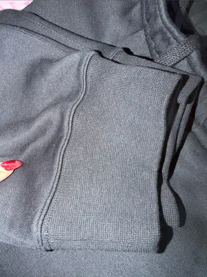 Nike Black Fleece Jogger Sweatpants Swoosh Logo Athletic Lounge Pants thumbnail 5