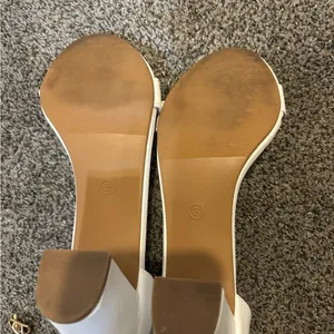 Trary White Block Heels Size 8 thumbnail 4
