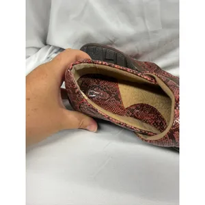 b.o.c NEW Women's Pink and‎ Brown Leather Embossed Slip On Chunky Clogs Sz 7 thumbnail 10